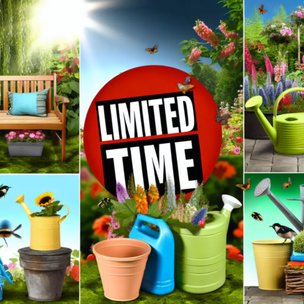 Oznaczenie limitowanej oferty promocyjnej na produkty ogrodowe